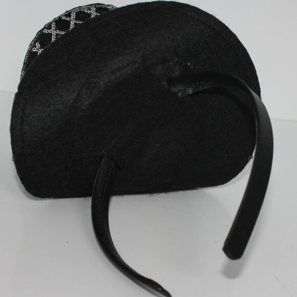 Black Mini Top Hat Headband Fascinator Feather Top Hat for Halloween Carnival... - Picture 5 of 6
